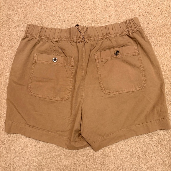 Sonoma Casual Summer Utility Shorts Womens Medium Light Brown Stretch Cotton - Picture 3 of 14